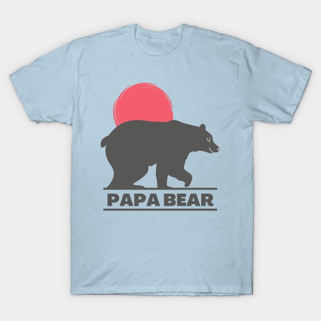 Papa Bear T-Shirt by Art By Bear